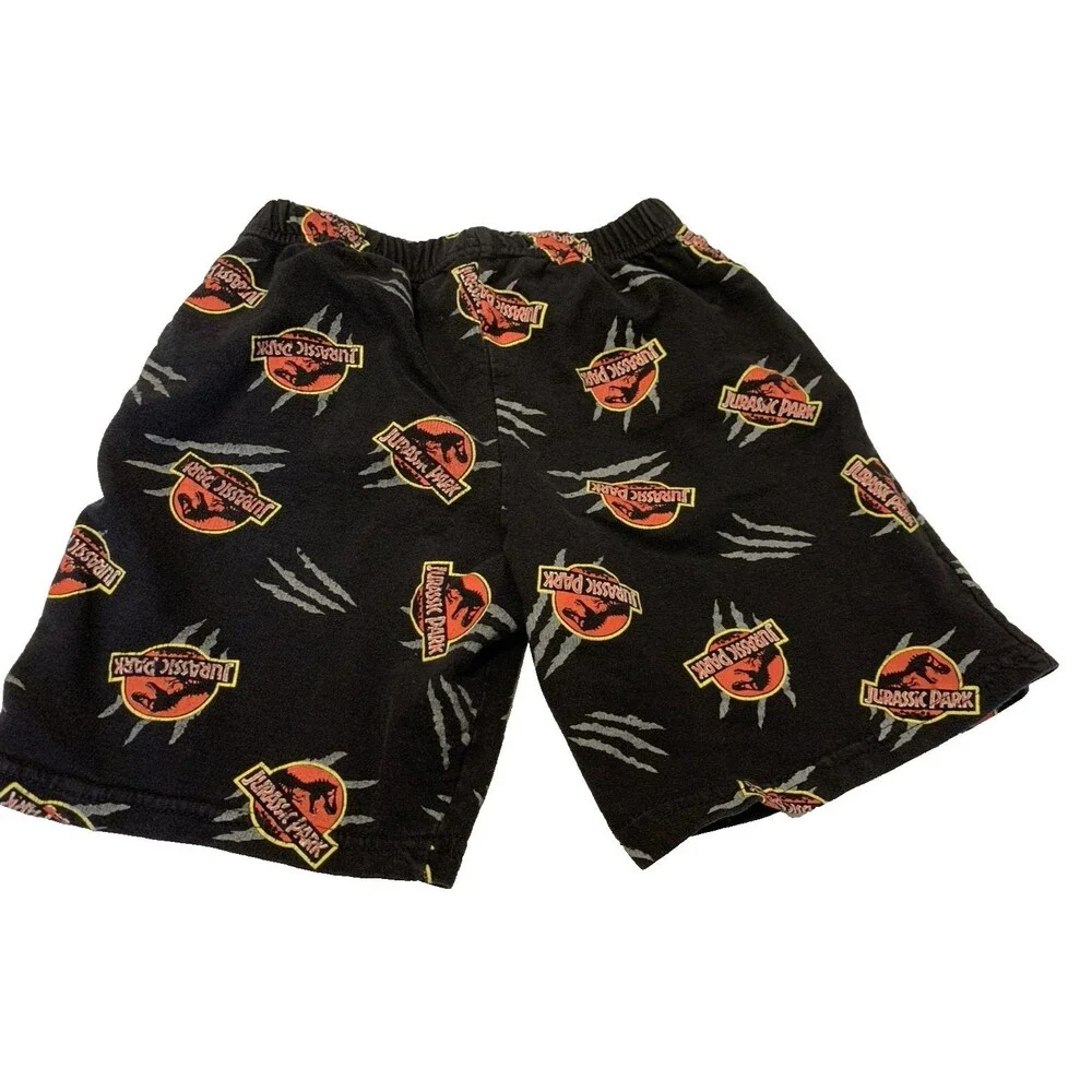 Jurassic Park Boys Youth Pajama Lounge Shorts 10/11 Dinosaur
